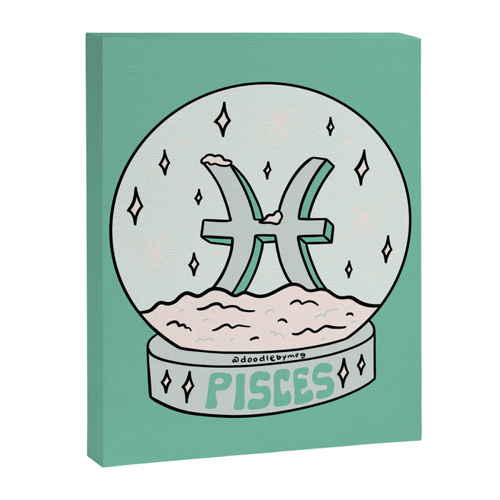 Pisces Snow Globe Canvas Print Gallery Image 1
