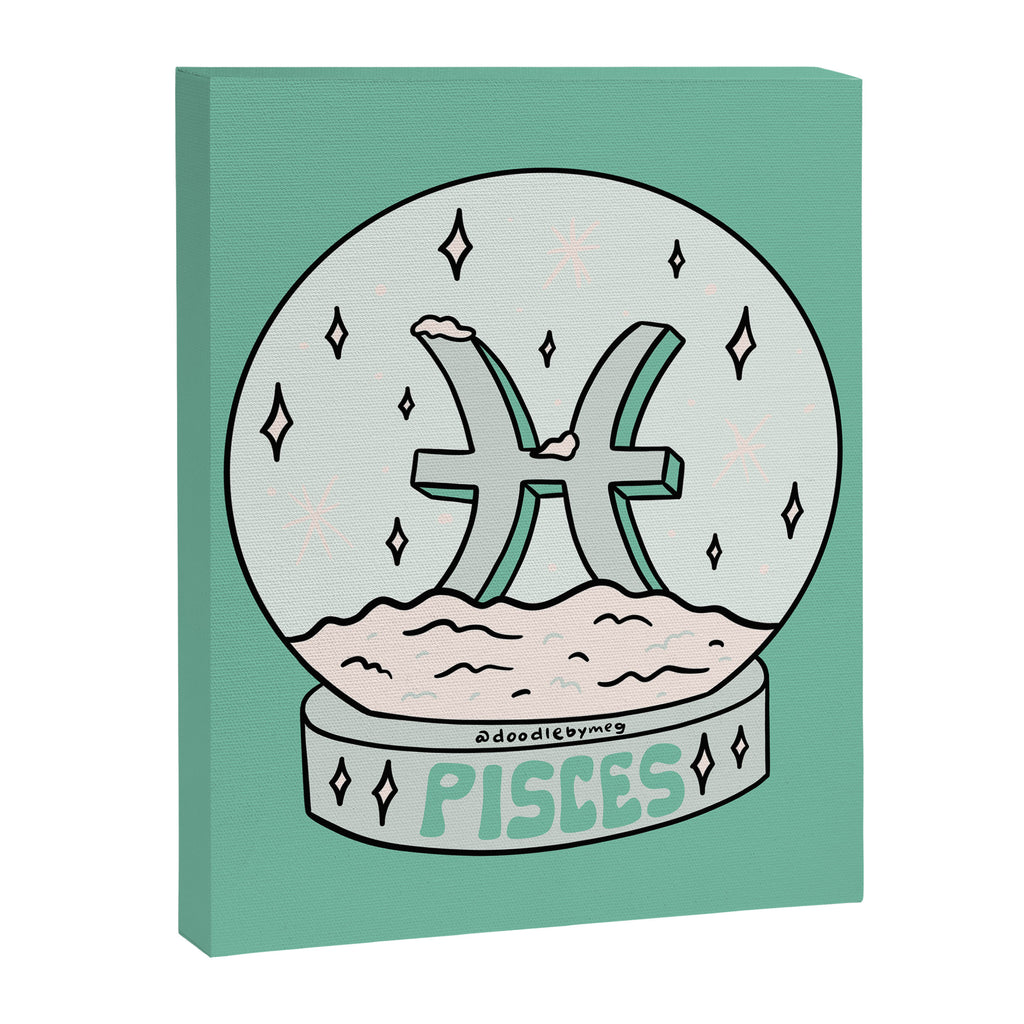 Pisces Snow Globe Canvas Print Gallery Image 8