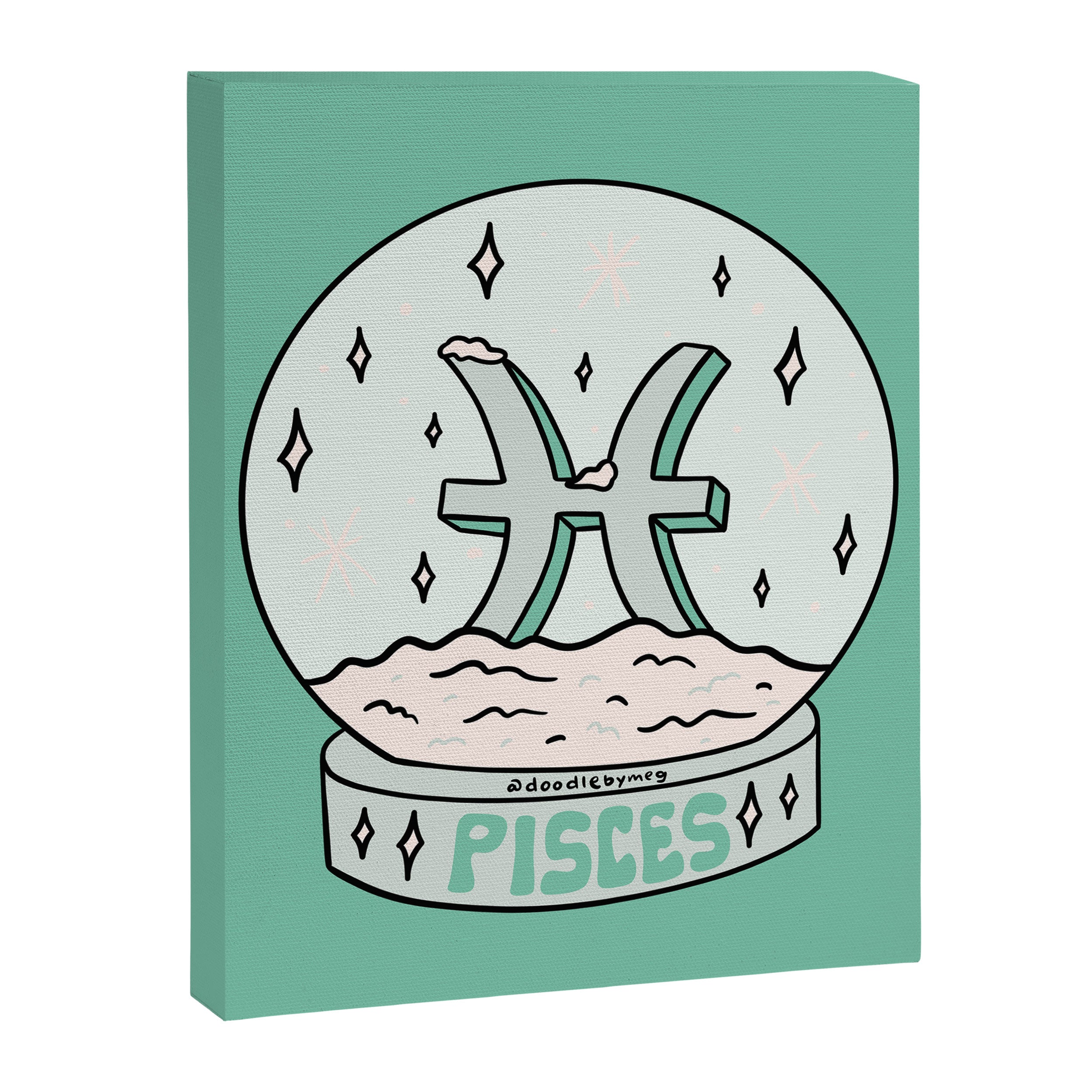 Pisces Snow Globe Canvas Print Gallery Image 8