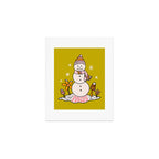 Pisces Snowman Art Print Gallery Image 1