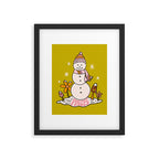 Pisces Snowman Framed Art Print Gallery Image 6