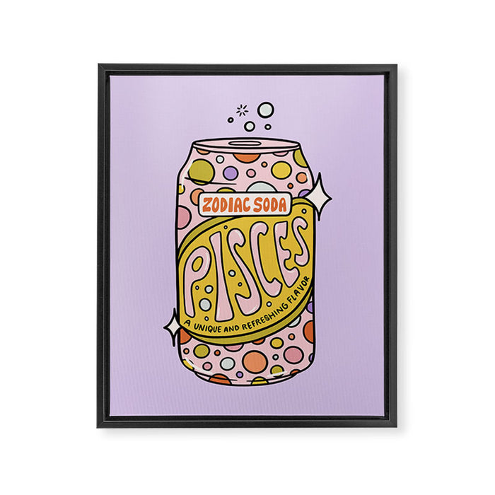 Pisces Soda Framed Canvas Print Gallery Image 1