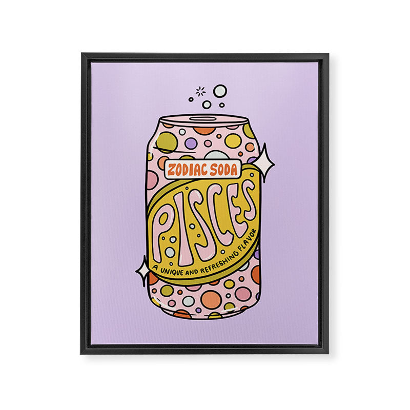 Pisces Soda Framed Canvas Print Gallery Image 6