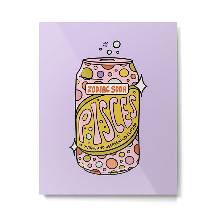 Pisces Soda Metal Print Gallery Image 1