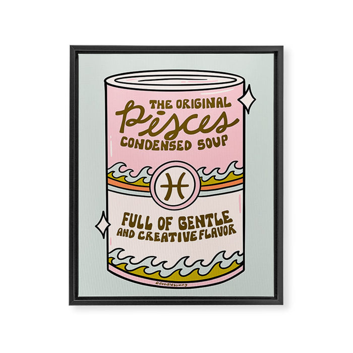 Pisces Soup Framed Canvas Print Gallery Image 1