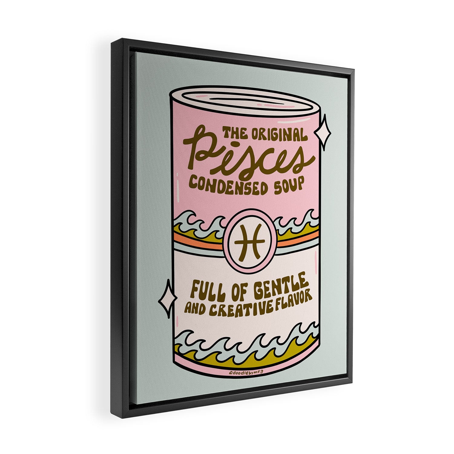 Pisces Soup Framed Canvas Print Gallery Image 2