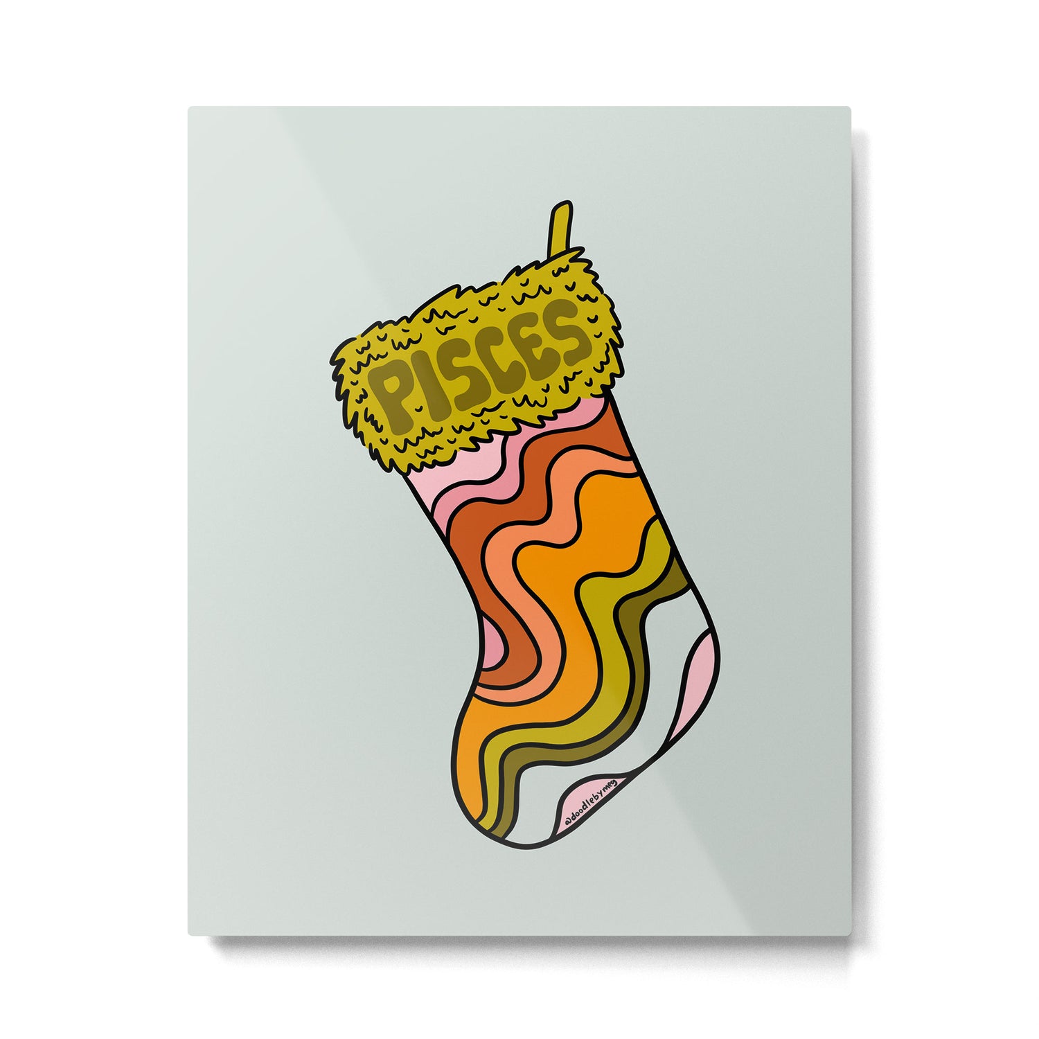 Pisces Stocking Metal Print Gallery Image 6