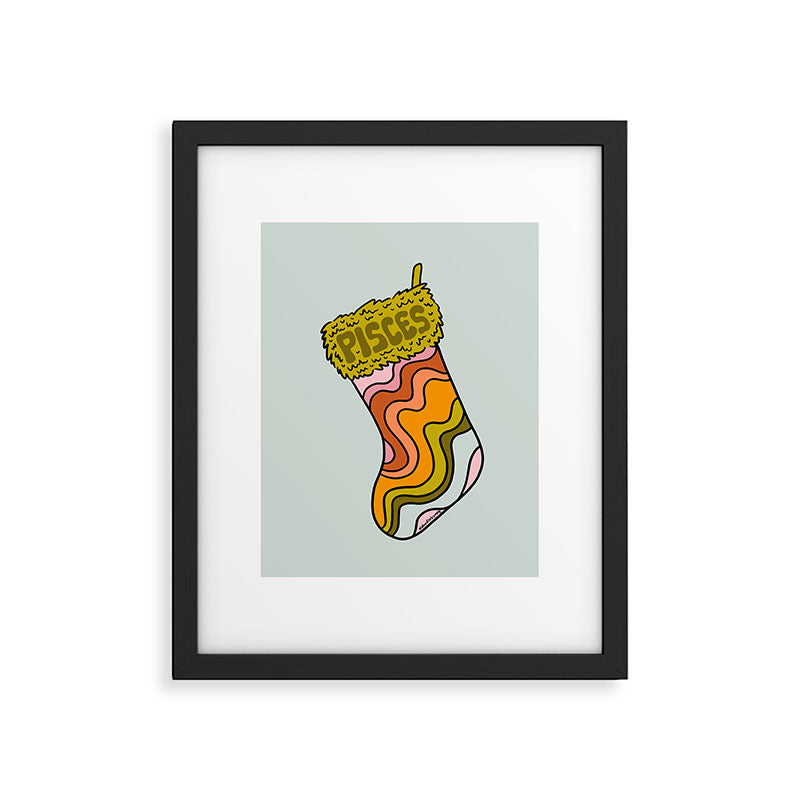 Pisces Stocking Framed Art Print Gallery Image 6