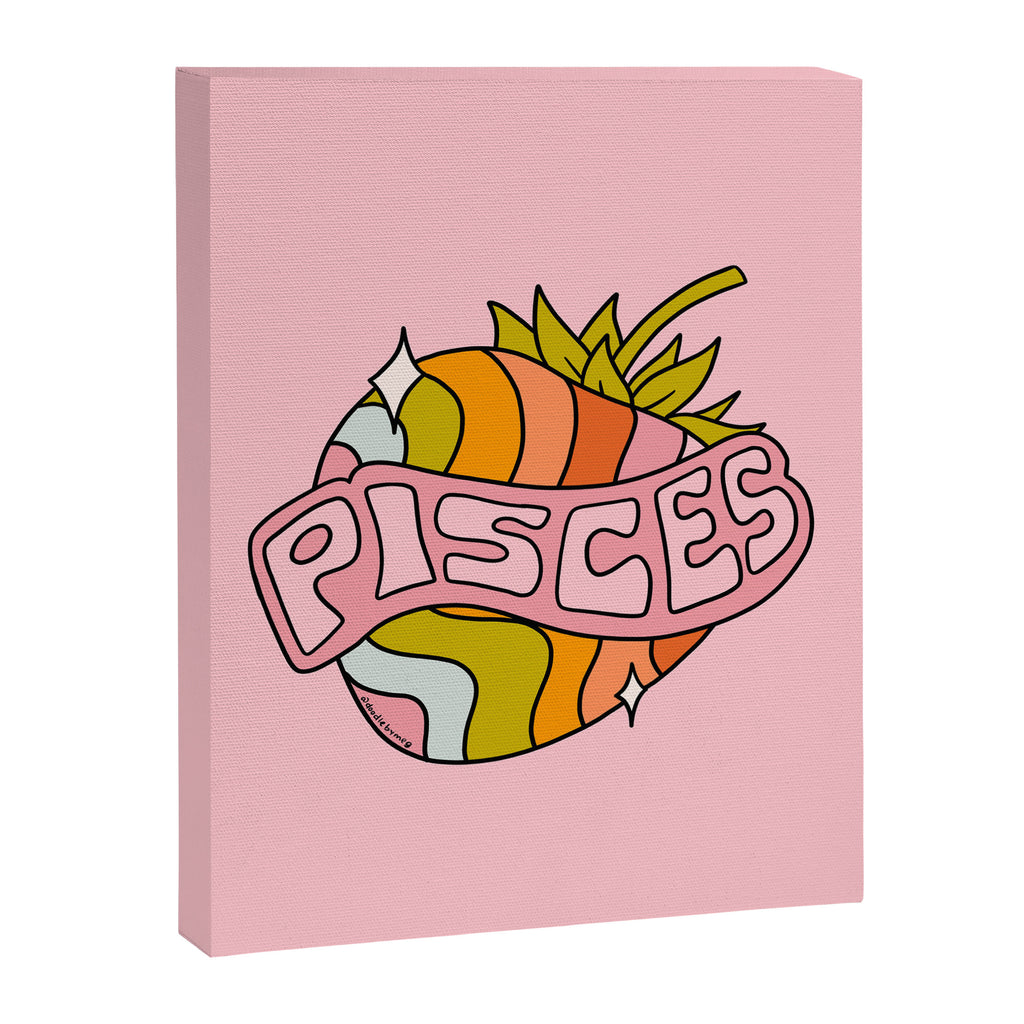 Pisces Strawberry Canvas Print Gallery Image 8
