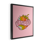 Pisces Strawberry Framed Canvas Print Gallery Image 2