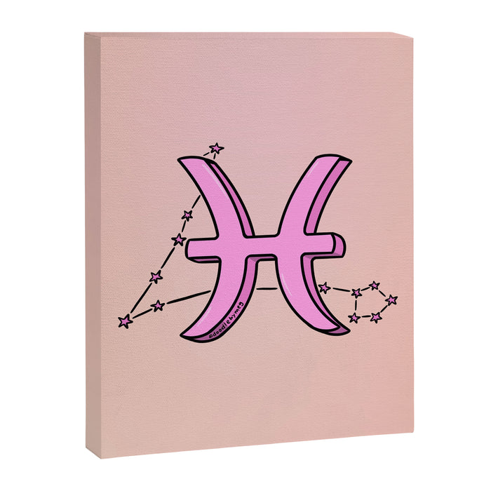 Pisces Symbol Canvas Print Gallery Image 1