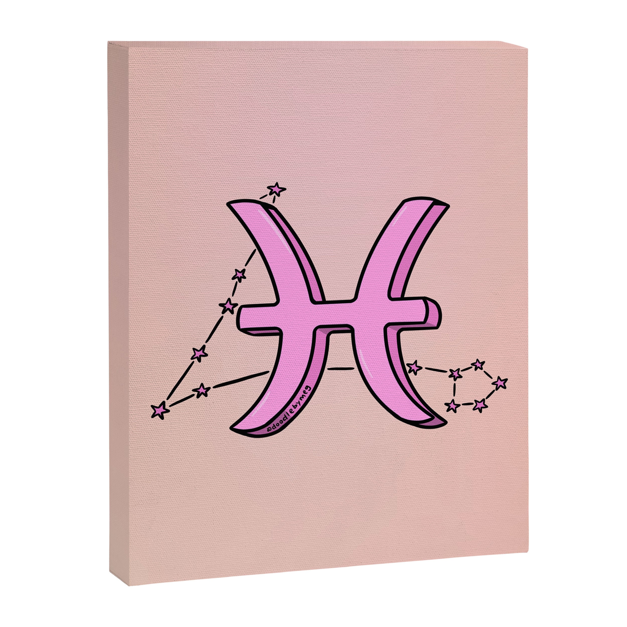 Pisces Symbol Canvas Print Gallery Image 8