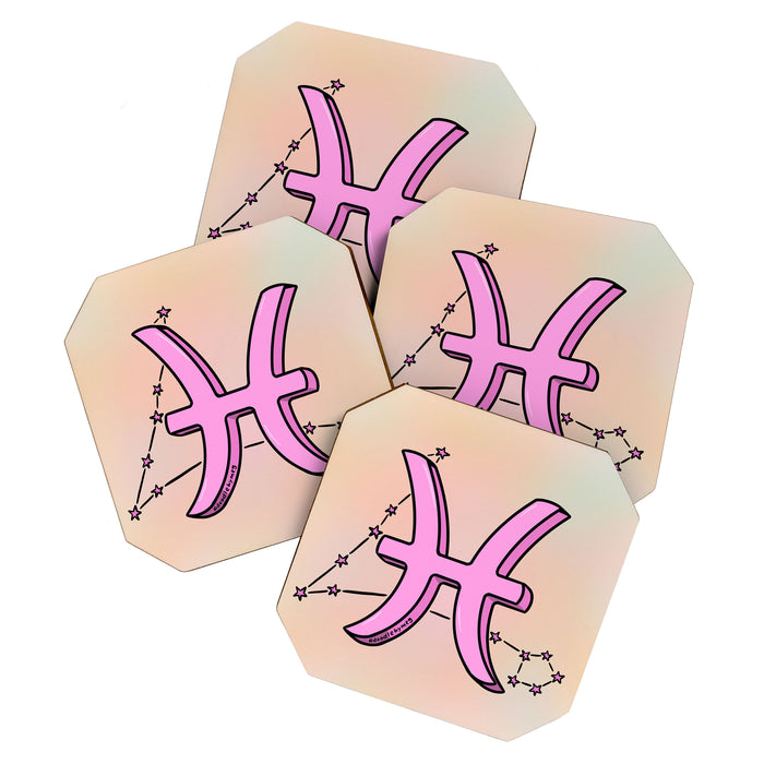 Pisces Symbol Coaster Gallery Image 1