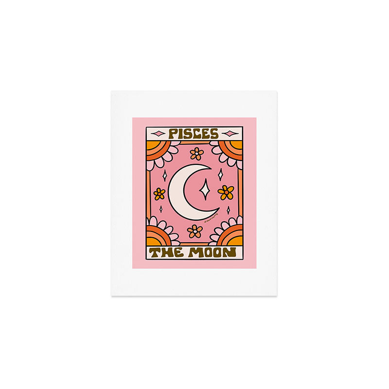 Pisces Tarot Card Art Print Gallery Image 1
