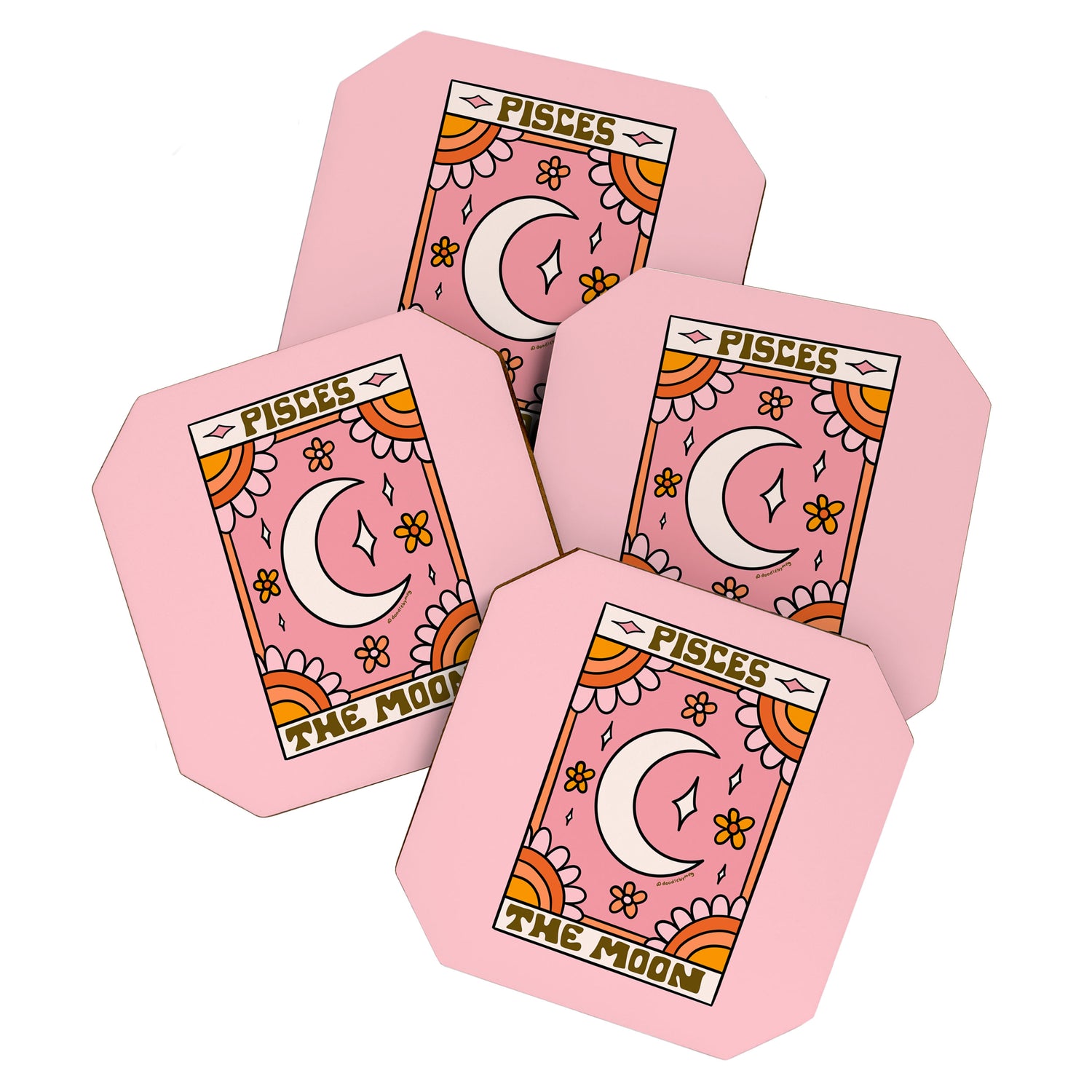 Pisces Tarot Card Coaster Gallery Image 1
