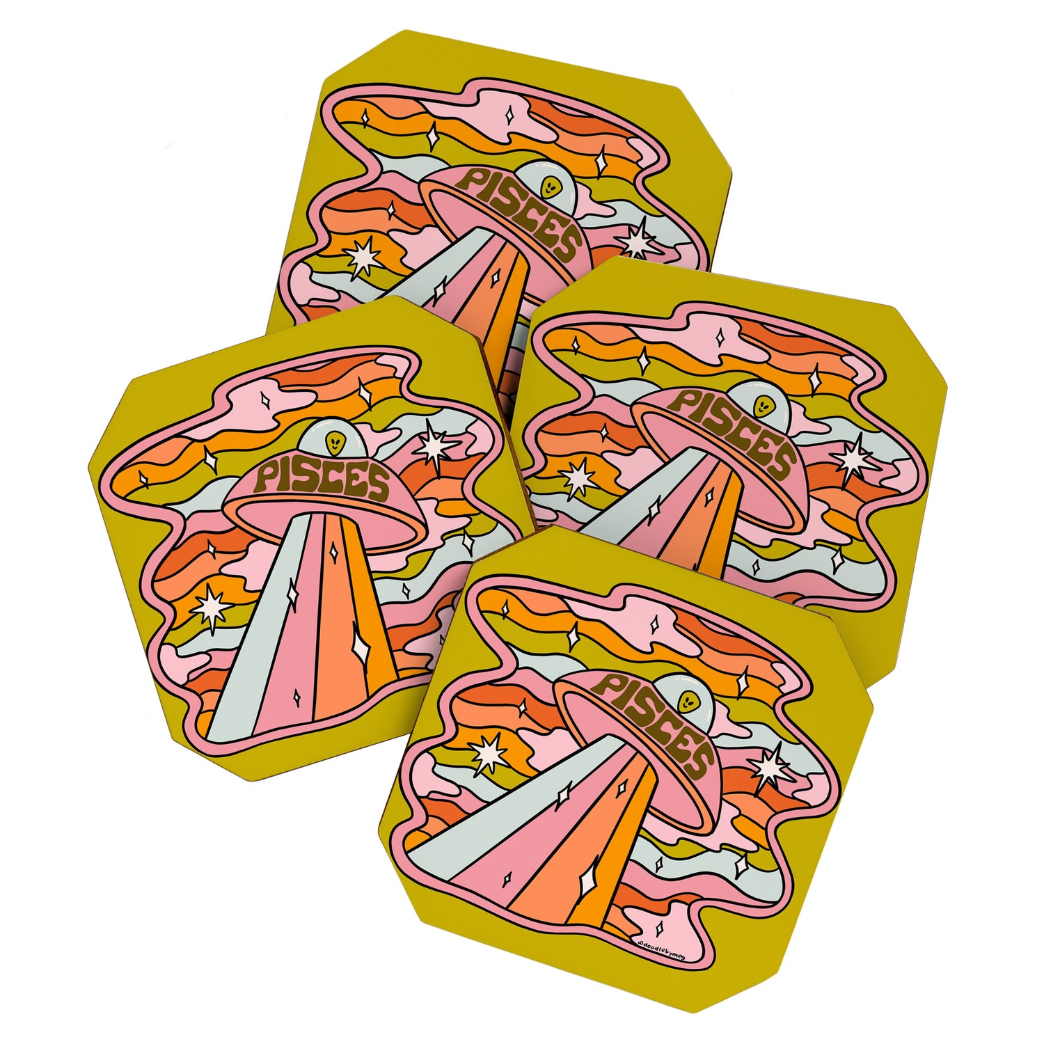 Pisces UFO Coaster Gallery Image 1
