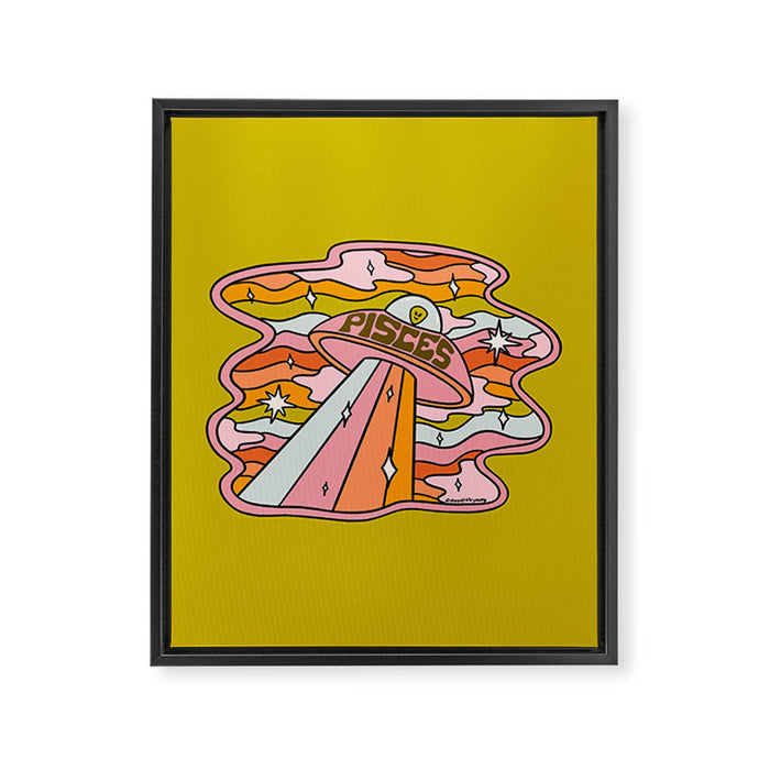Pisces UFO Framed Canvas Print Gallery Image 1