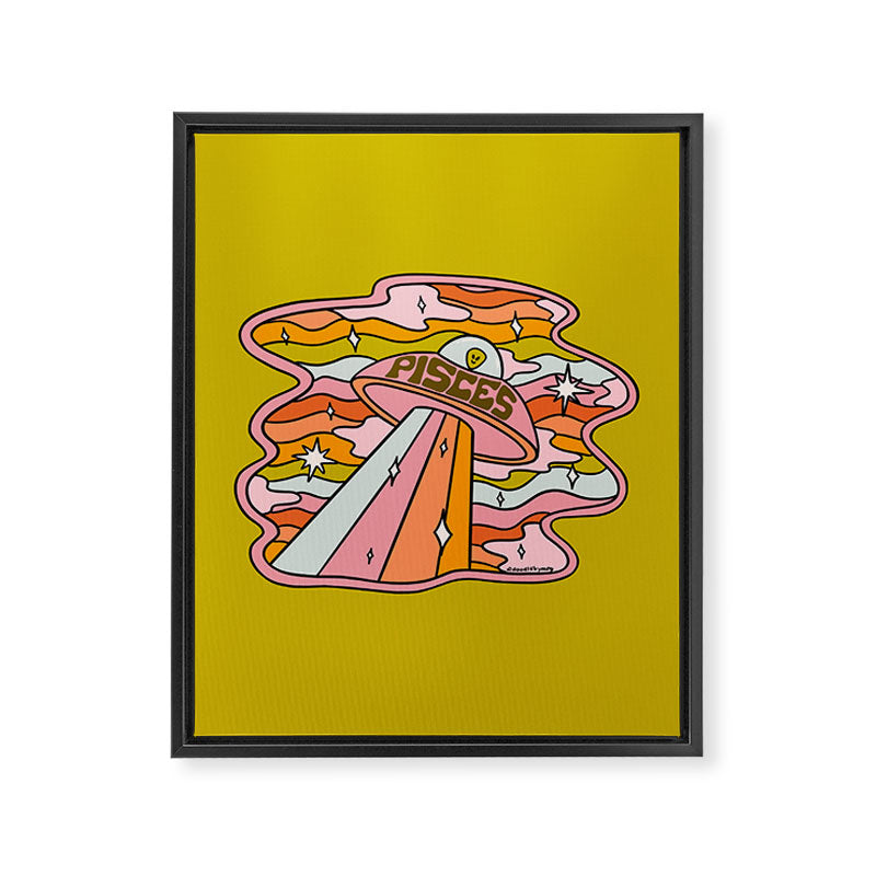 Pisces UFO Framed Canvas Print Gallery Image 8