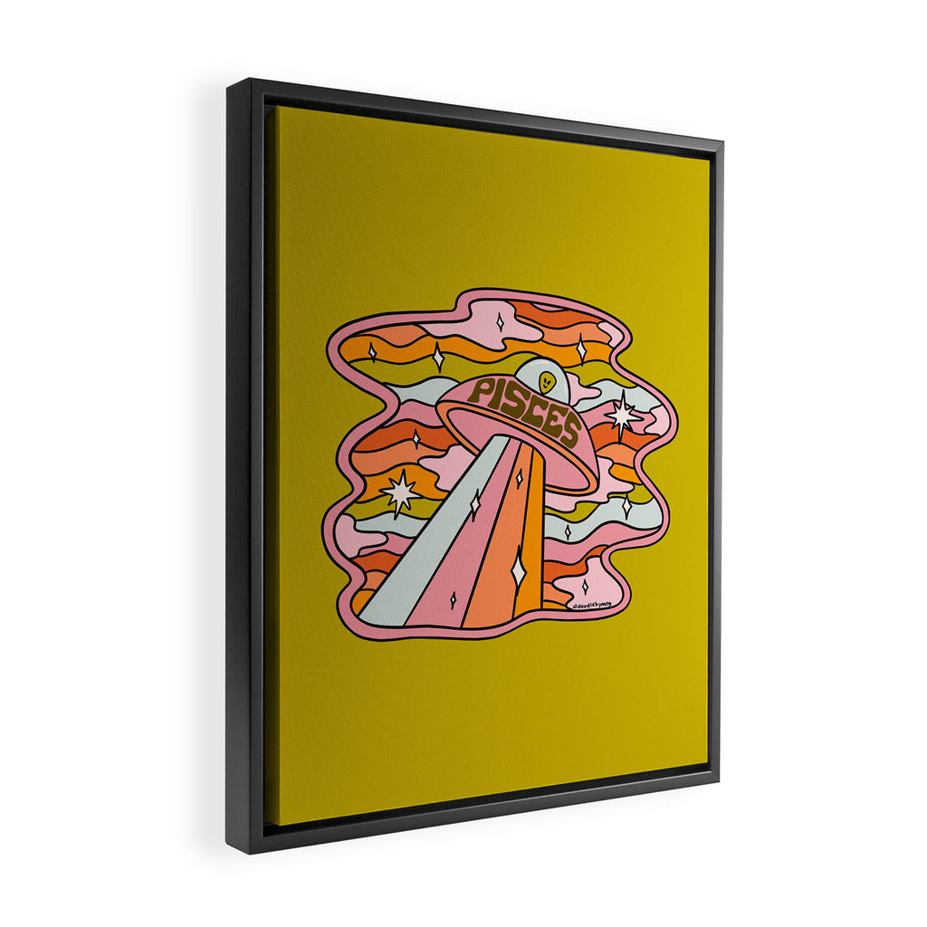 Pisces UFO Framed Canvas Print Gallery Image 2