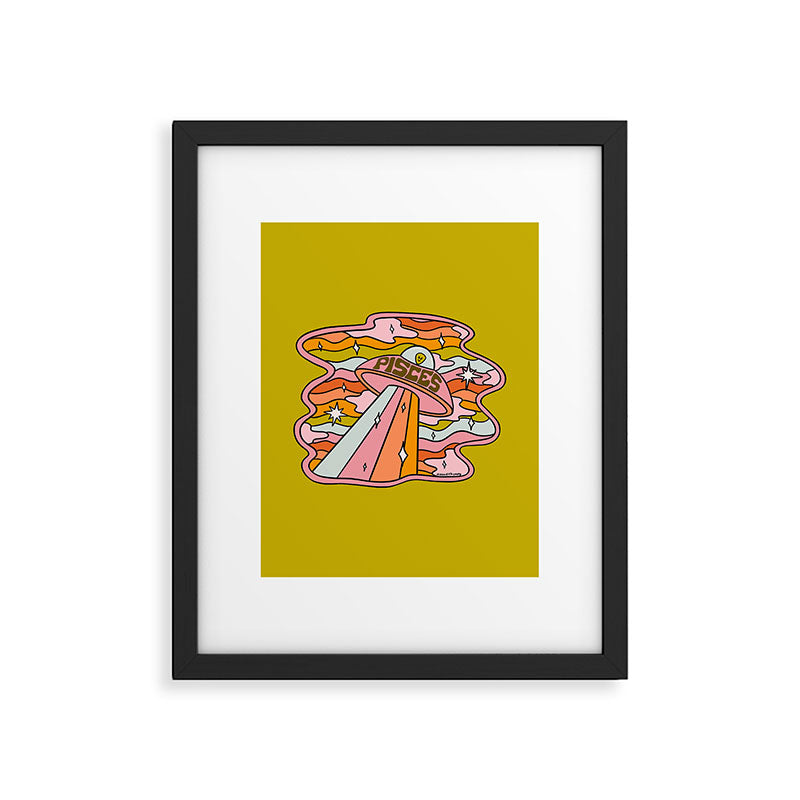 Pisces UFO Framed Art Print Gallery Image 6