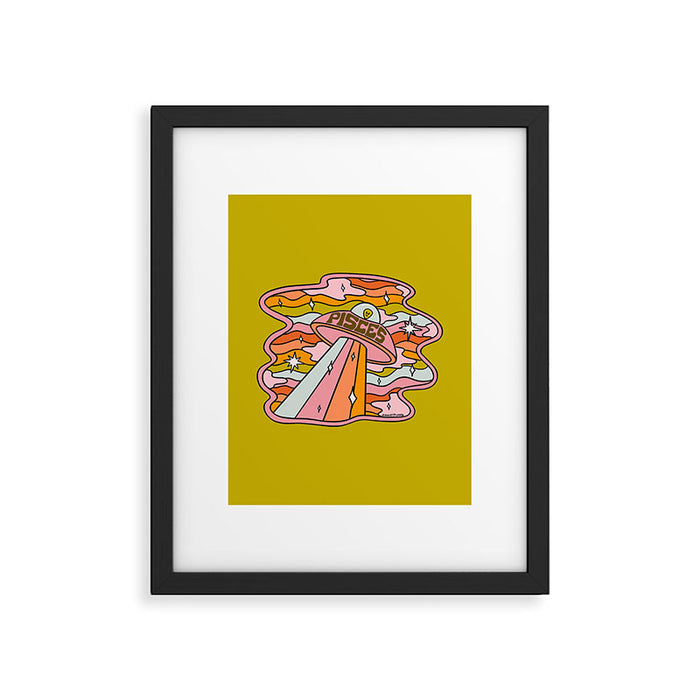 Pisces UFO Framed Art Print Gallery Image 1