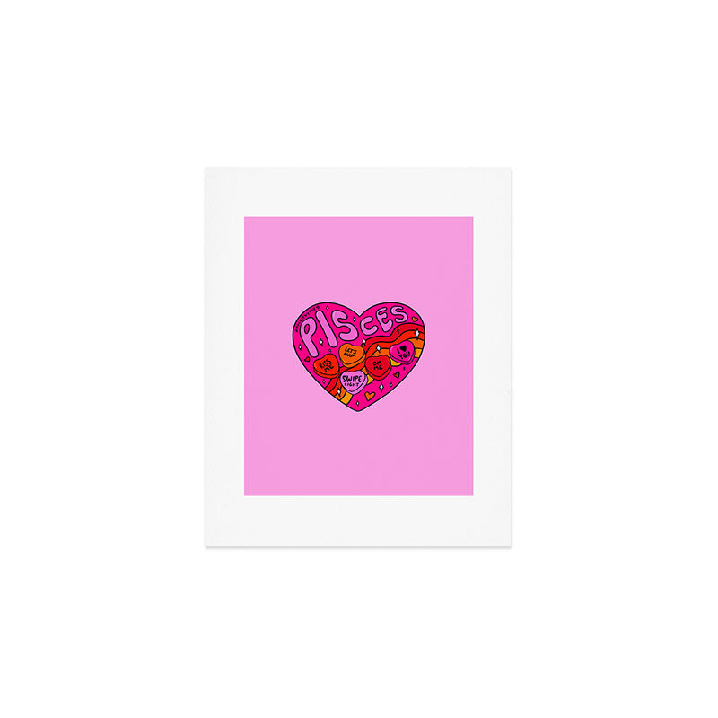 Pisces Valentine Art Print Gallery Image 1