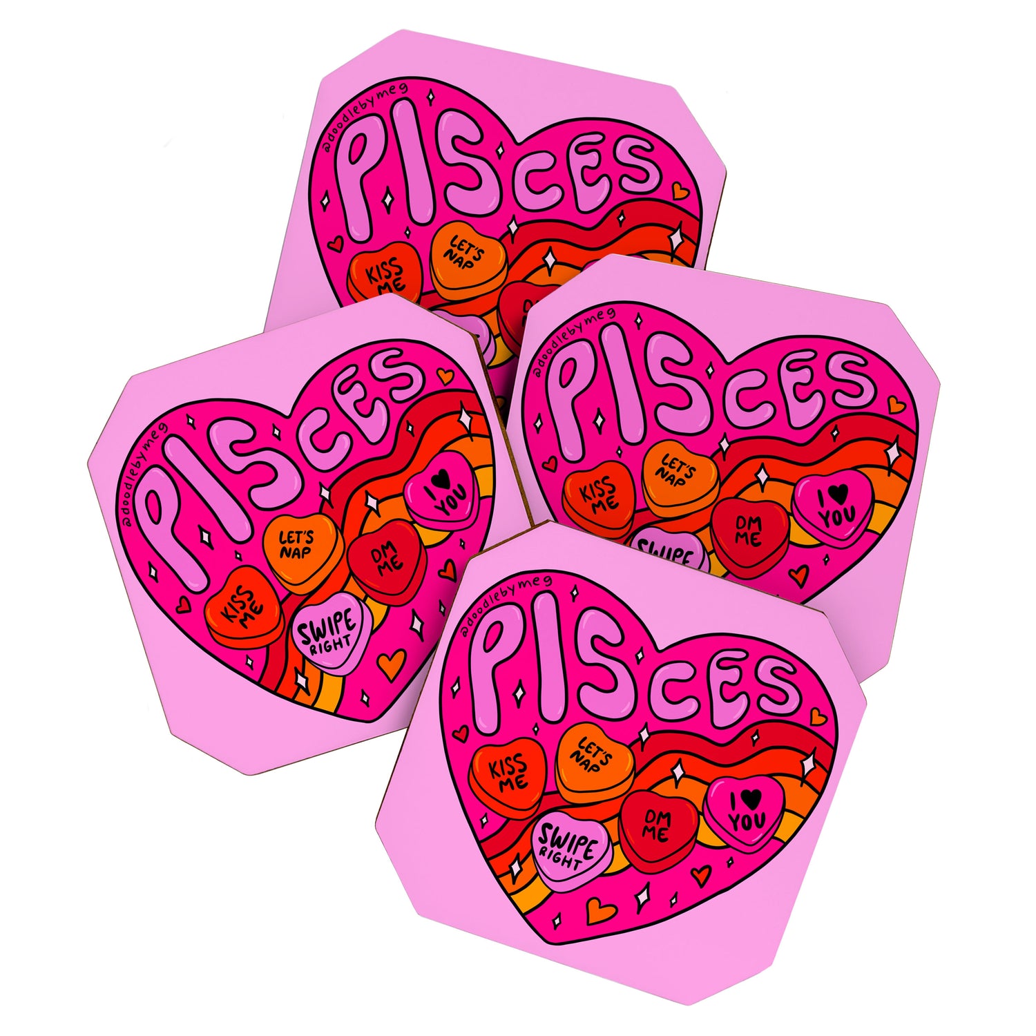 Pisces Valentine Coaster Gallery Image 1