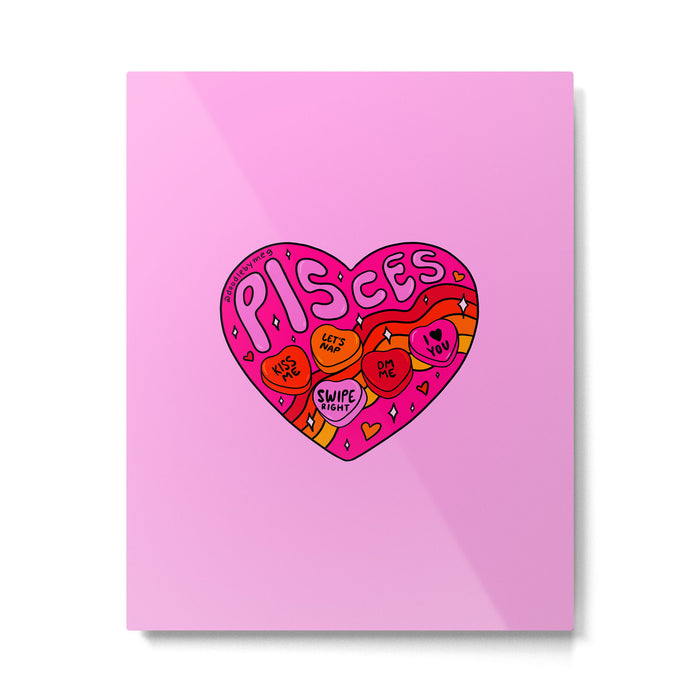 Pisces Valentine Metal Print Gallery Image 1