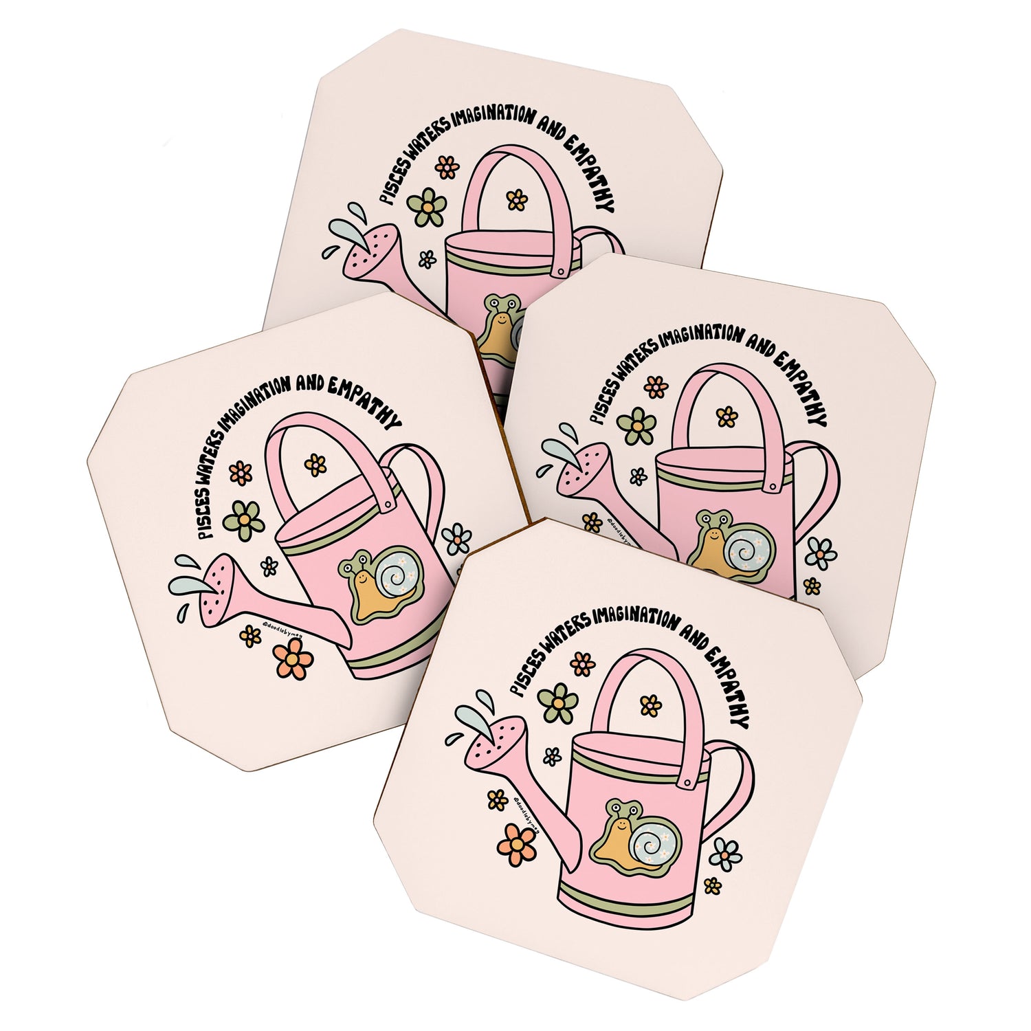 Pisces Watering Can Coaster Gallery Image 1
