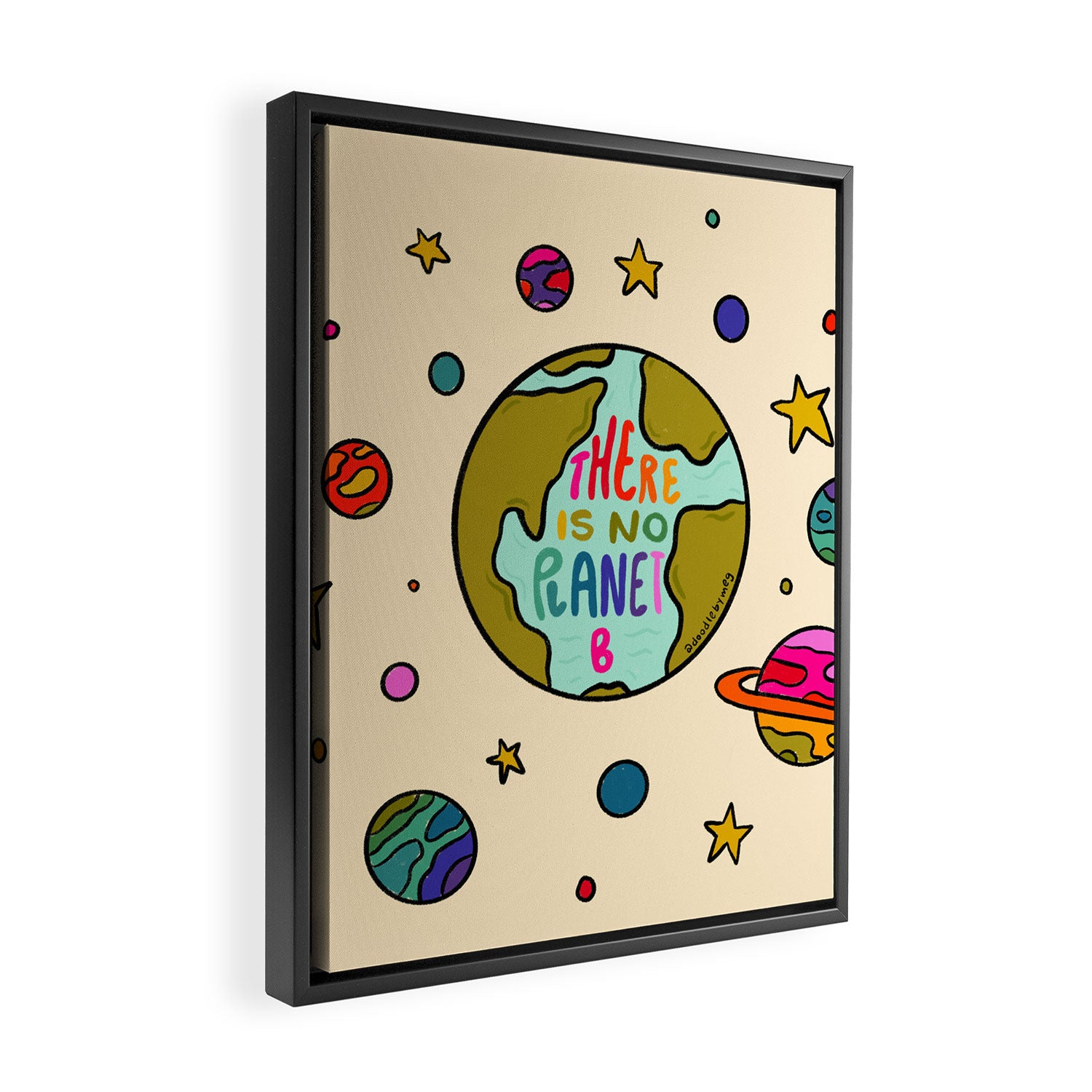 Planet B Framed Canvas Print Gallery Image 2