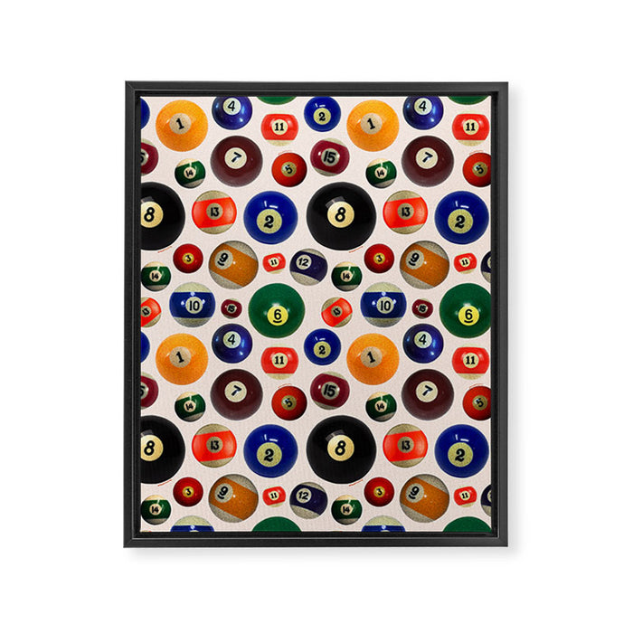 Pool Collage Print Framed Canvas Print Gallery Image 1