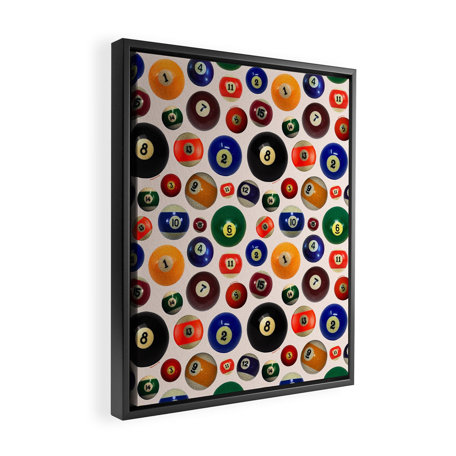 Pool Collage Print Framed Canvas Print Gallery Image 2