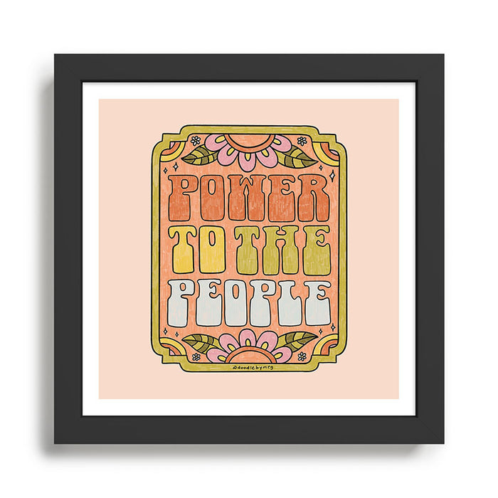 Power to the Peopl Framed Art Print Gallery Image 1