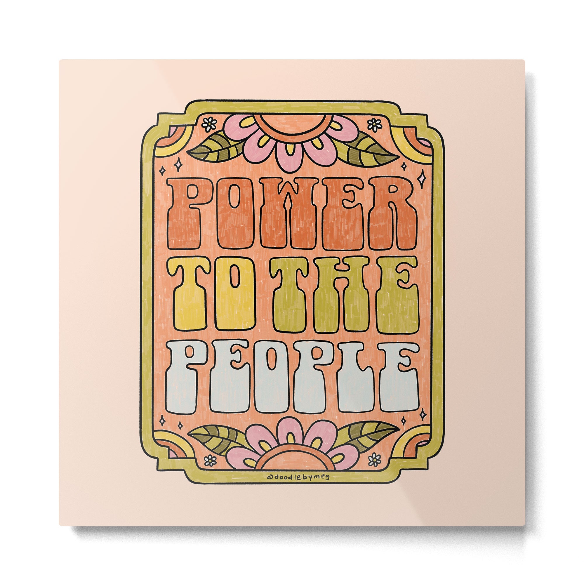 Power to the Peopl Metal Print Gallery Image 2