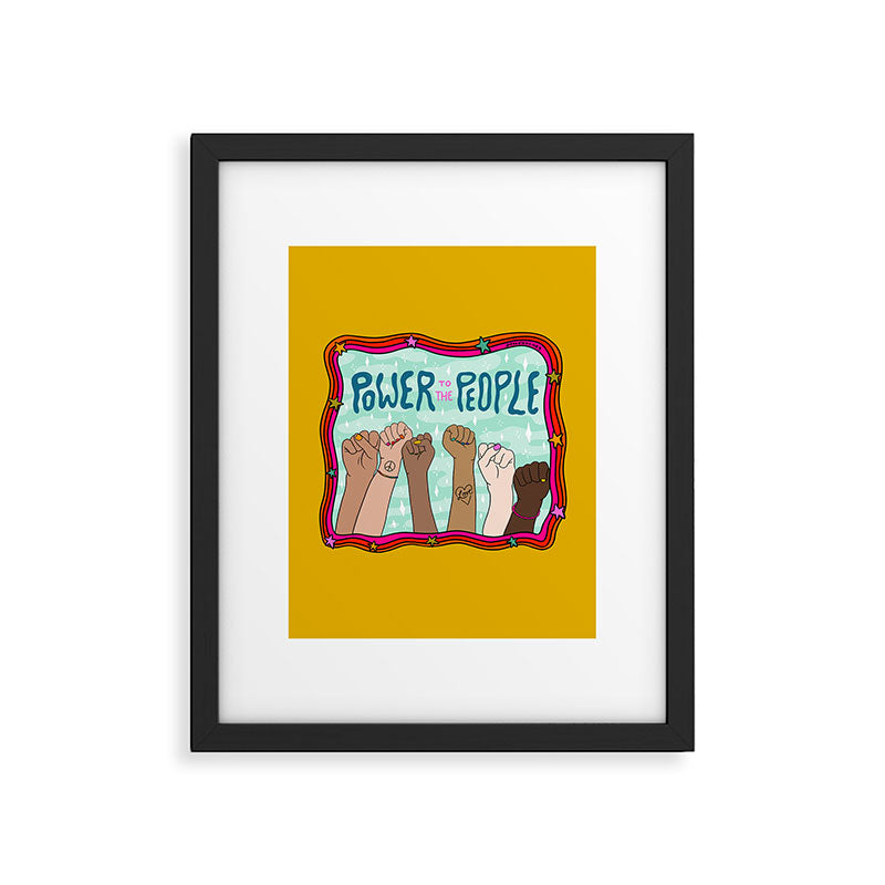 Power to the People Framed Art Print Gallery Image 6