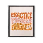 Practice Makes Progress Framed Canvas Print Gallery Image 8