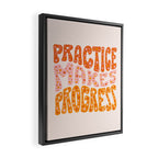 Practice Makes Progress Framed Canvas Print Gallery Image 2