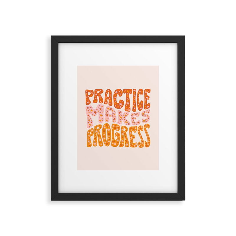 Practice Makes Progress Framed Art Print Gallery Image 6