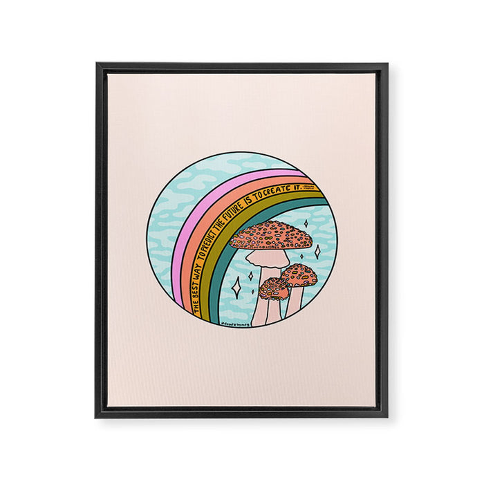 Predict the Future Framed Canvas Print Gallery Image 1