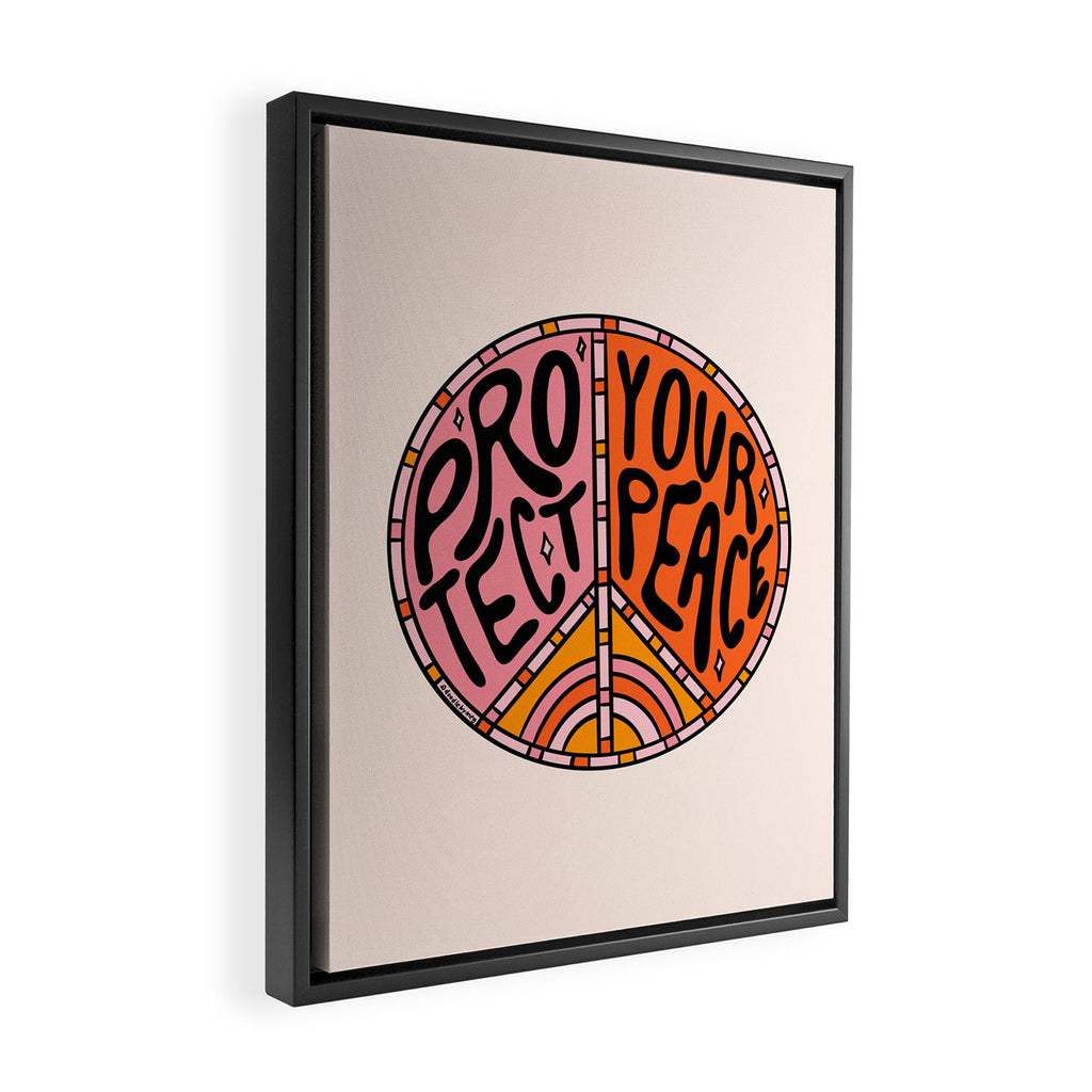 Protect Your Peace Framed Canvas Print Gallery Image 2