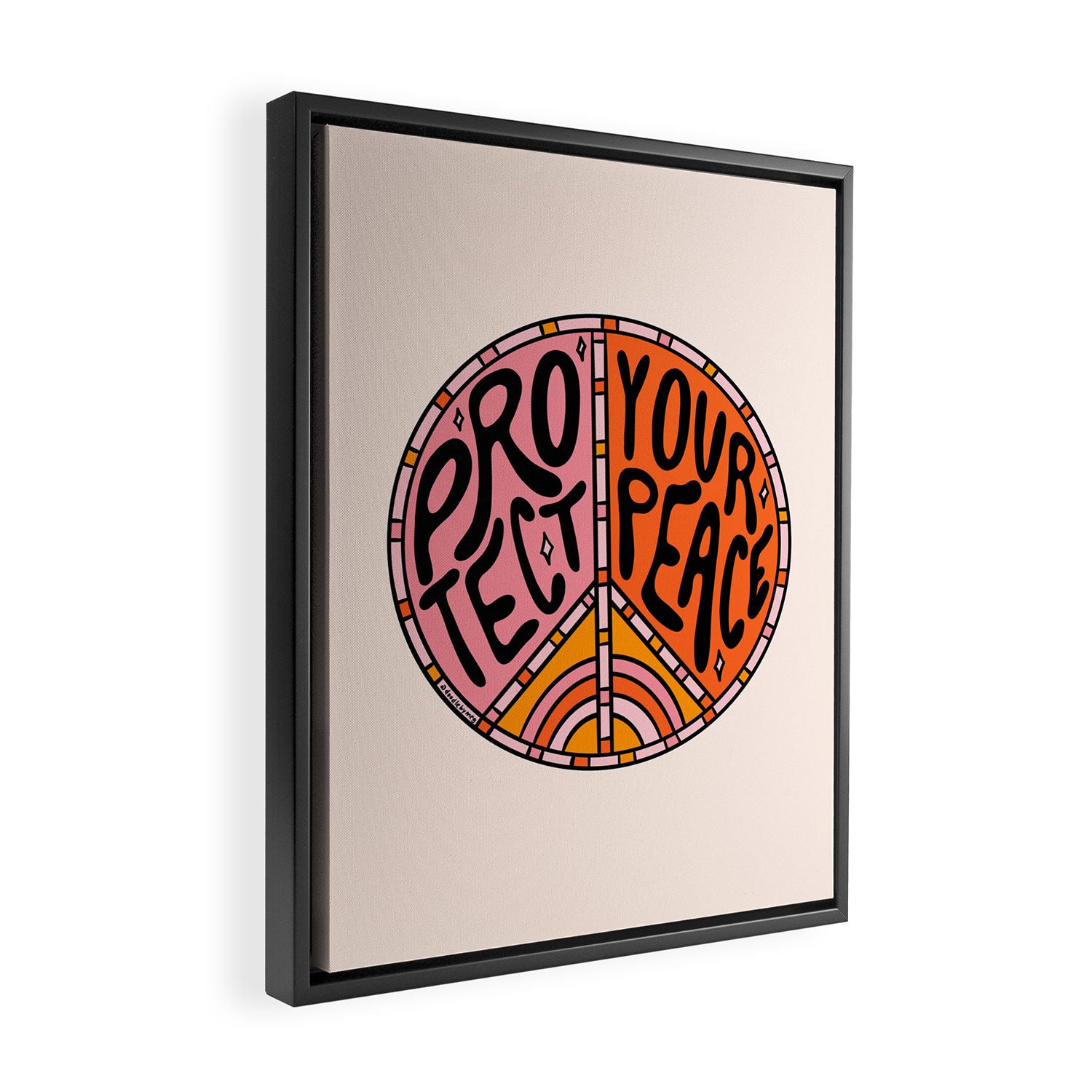 Protect Your Peace Framed Canvas Print Gallery Image 2