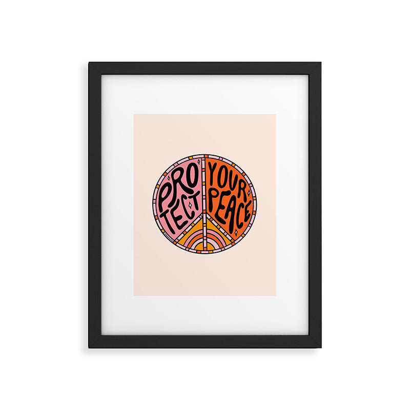 Protect Your Peace Framed Art Print Gallery Image 6