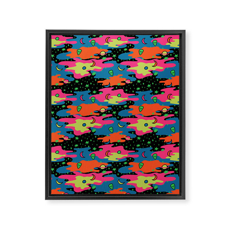 Psychedelic Space Framed Canvas Print Gallery Image 8