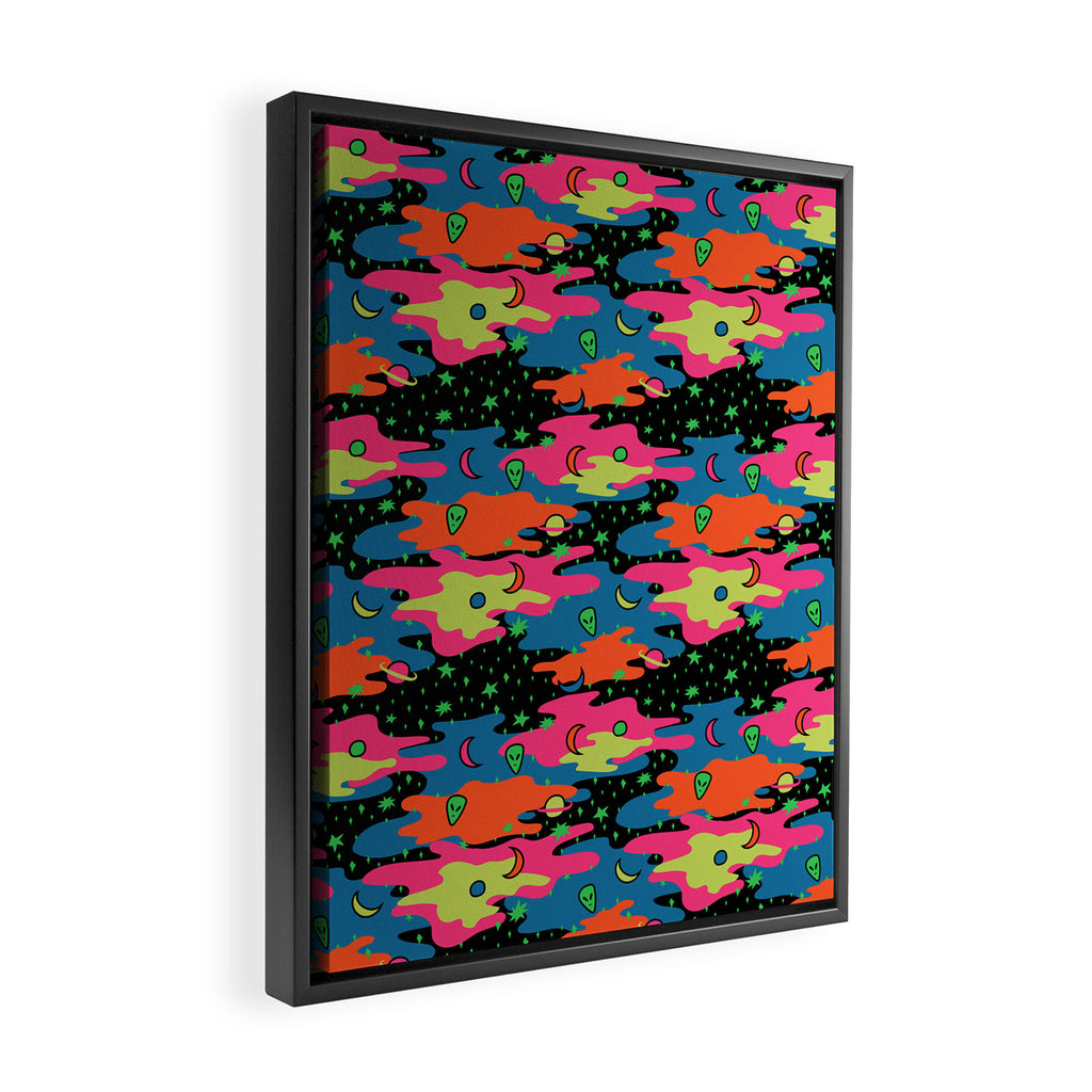 Psychedelic Space Framed Canvas Print Gallery Image 2