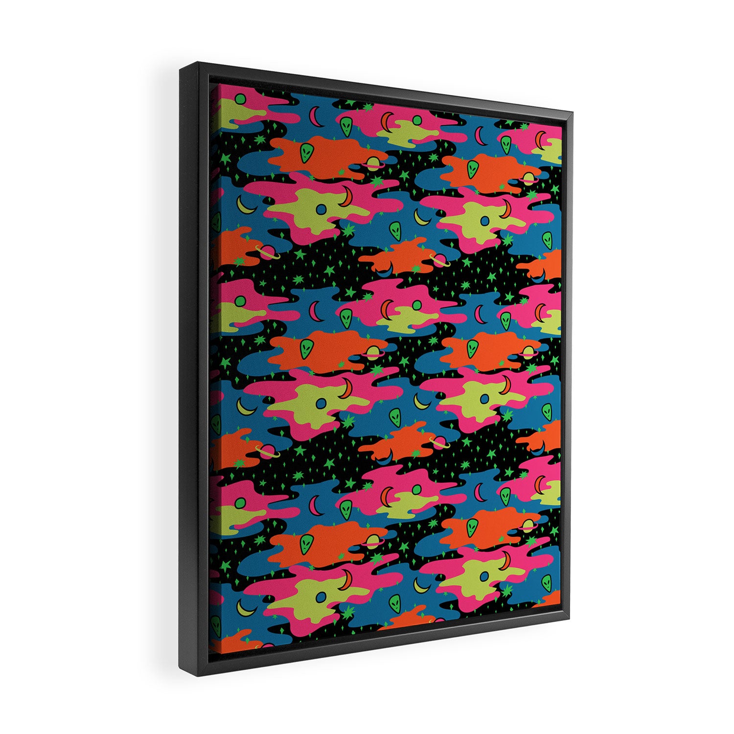 Psychedelic Space Framed Canvas Print Gallery Image 2