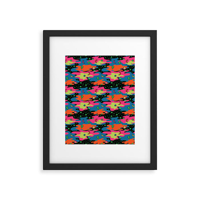 Psychedelic Space Framed Art Print Gallery Image 1
