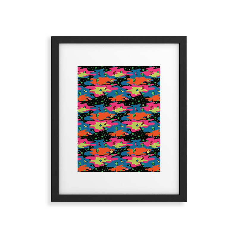 Psychedelic Space Framed Art Print Gallery Image 6