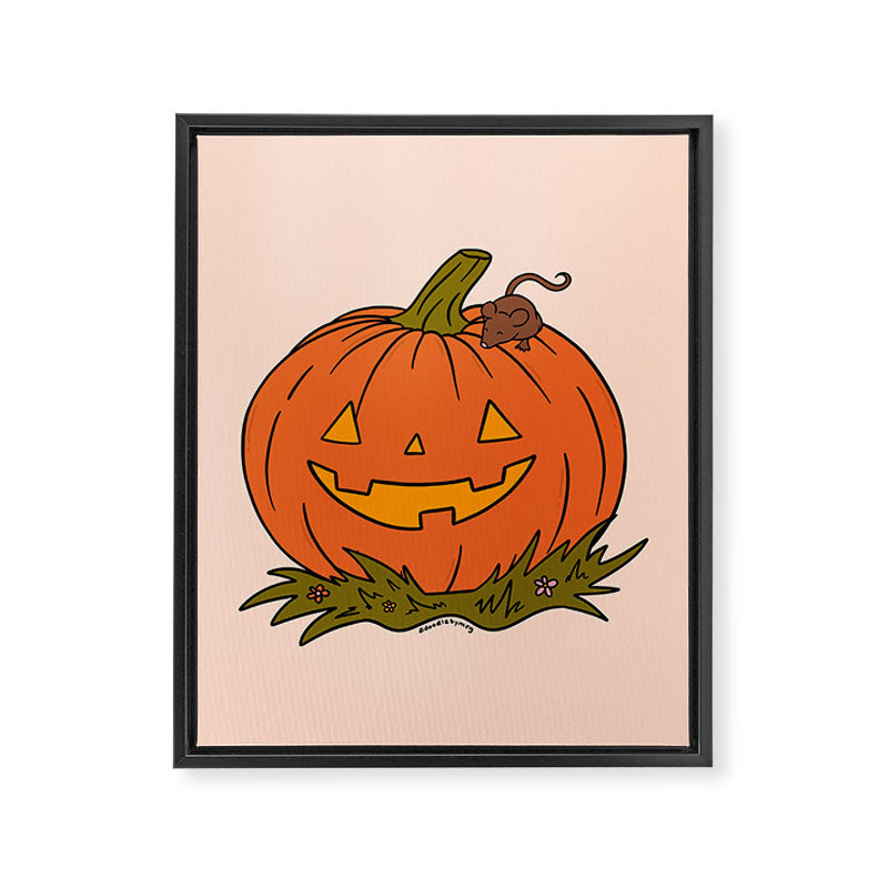 Pumpkin and Mouse Framed Canvas Print Gallery Image 8