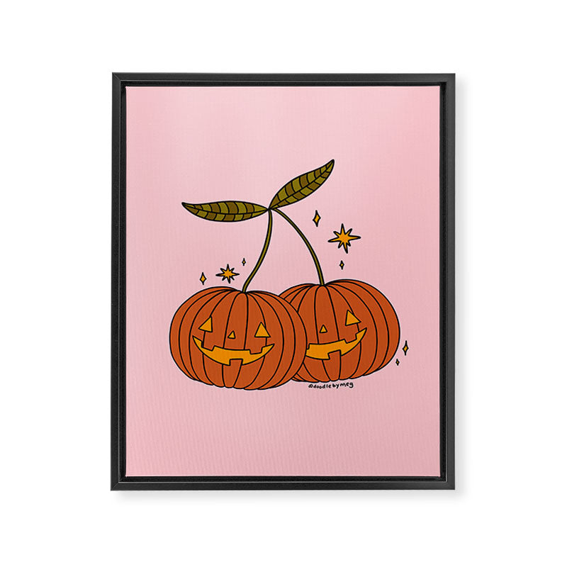 Pumpkin Cherries Framed Canvas Print Gallery Image 8