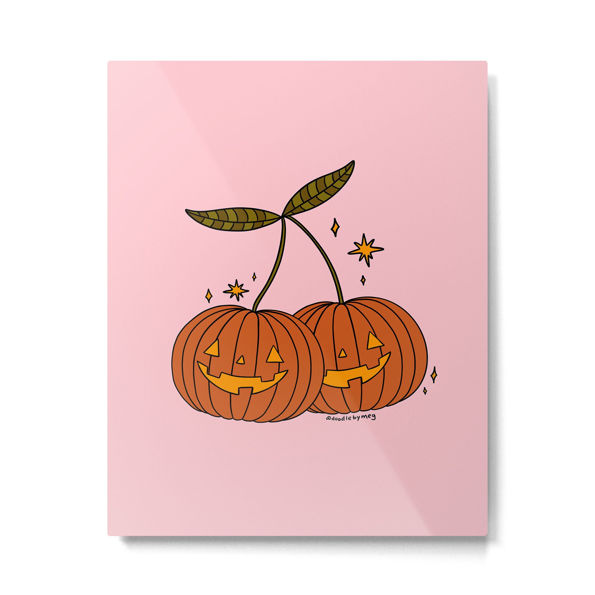 Pumpkin Cherries Metal Print Gallery Image 6